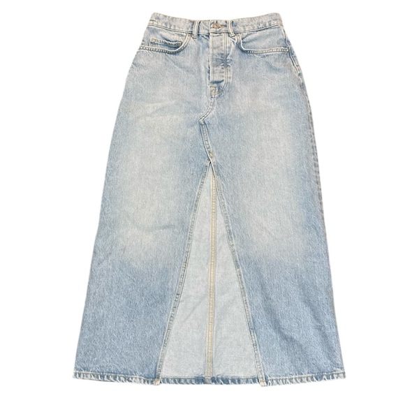 Allsaints Dottie Denim Maxi Skirt - Picture 2 of 7